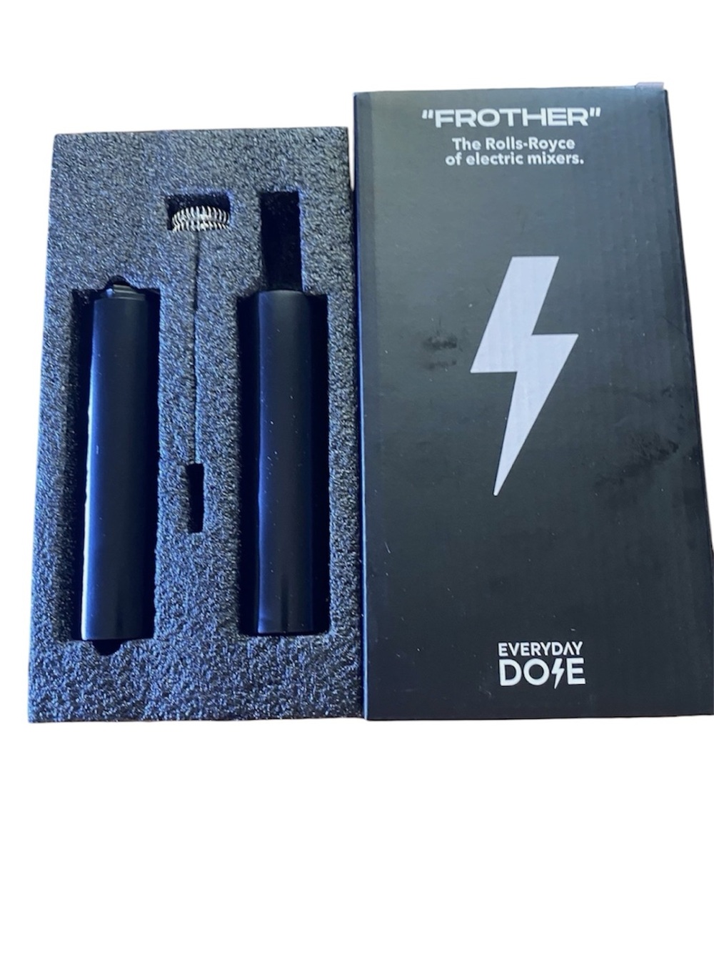 NEW EVERYDAY DOSE "FROTHER" Electric Mini Mixer - Black (E36)